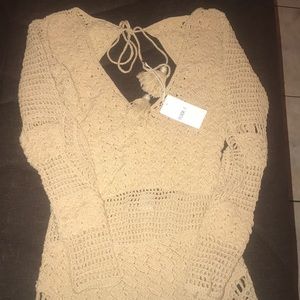 Free People X Flook Alexis Tunic Dress NWT Crochet